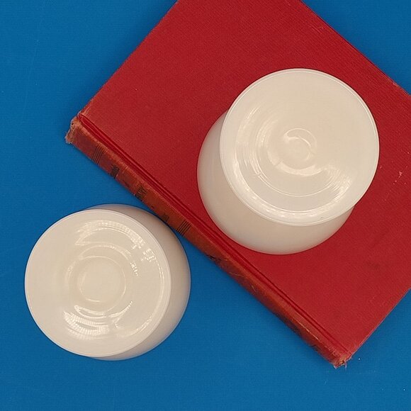 PORTIEUX VALLERYSTHAL white opaline Champagne/tall Sherbert glass - Picture 4 of 7